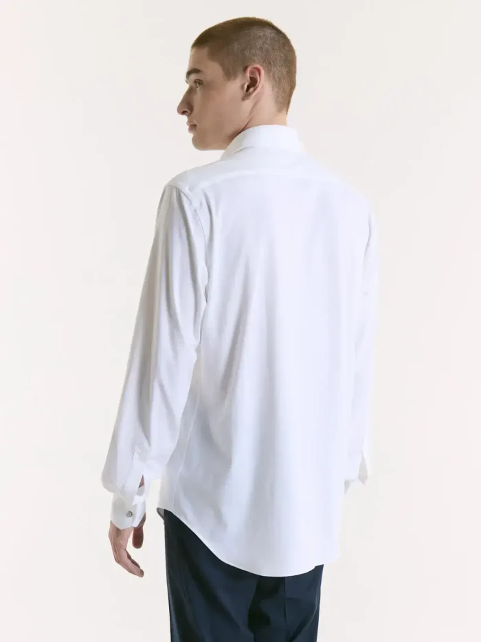 CAMISA ITALIANA LISA TEJIDO FLEX ALBINI - Imagen 4