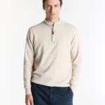 Sweater medio cierre cashmere