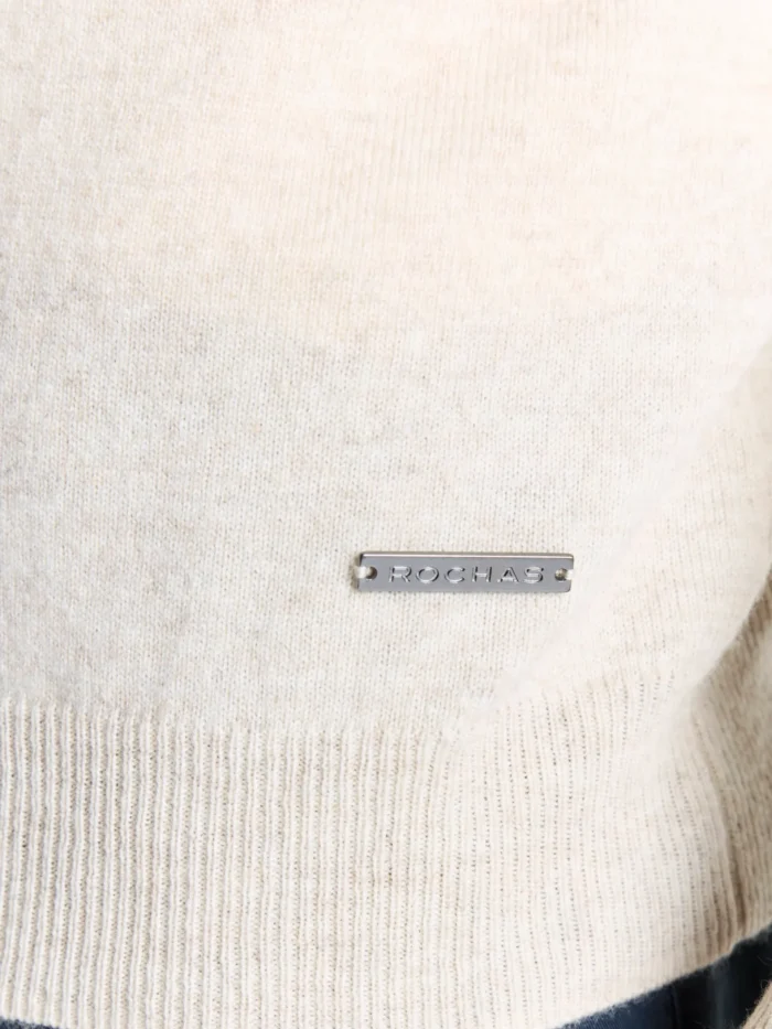 Sweater medio cierre cashmere - Imagen 3