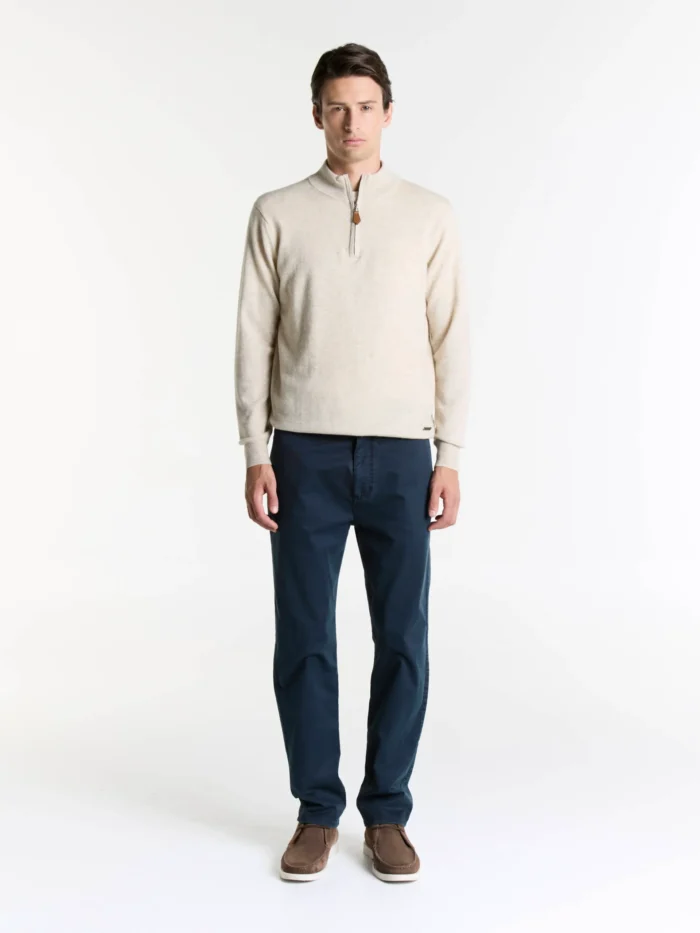 Sweater medio cierre cashmere - Imagen 4
