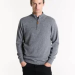 Sweater medio cierre cashmere