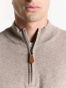 Sweater medio cierre cashmere - Imagen 5