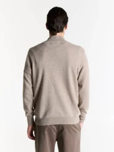 Sweater medio cierre cashmere - Imagen 4