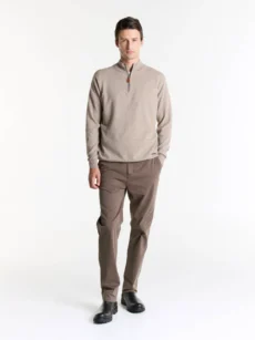 Sweater medio cierre cashmere - Imagen 3