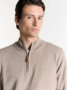 Sweater medio cierre cashmere - Imagen 2