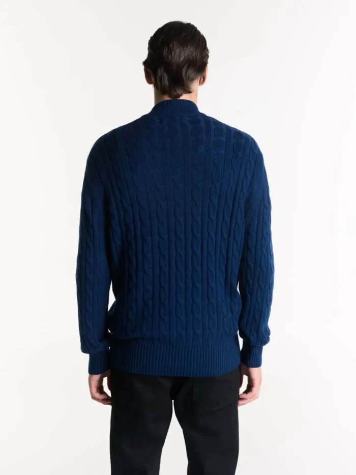 305003#AZU# foto 4 Sweater medio cierre trenzado - Imagen 4