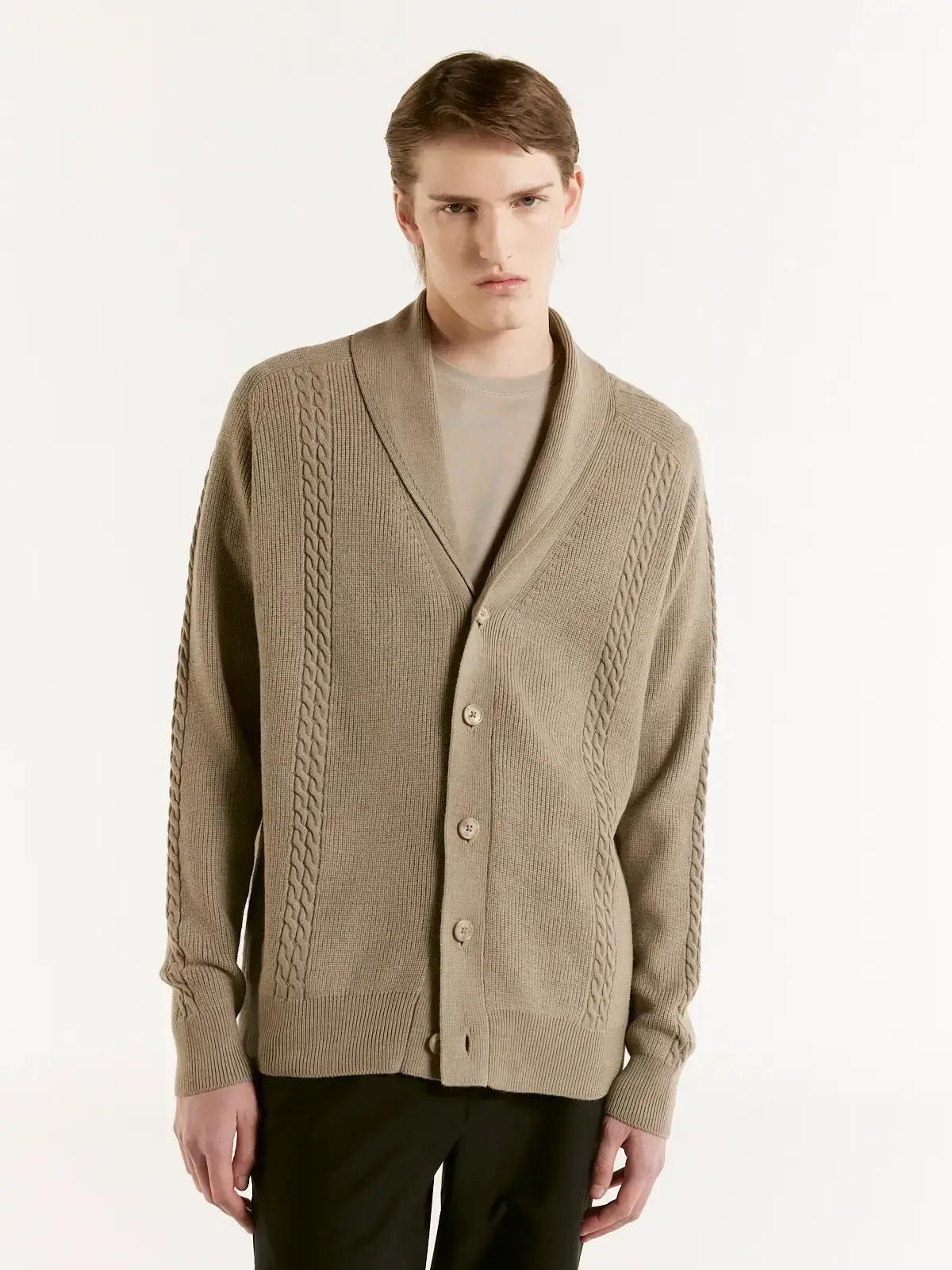 307000XLVIS_0644.jpg CARDIGAN TRENZADO - Imagen 1