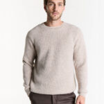 Sweater cuello redondo mouline
