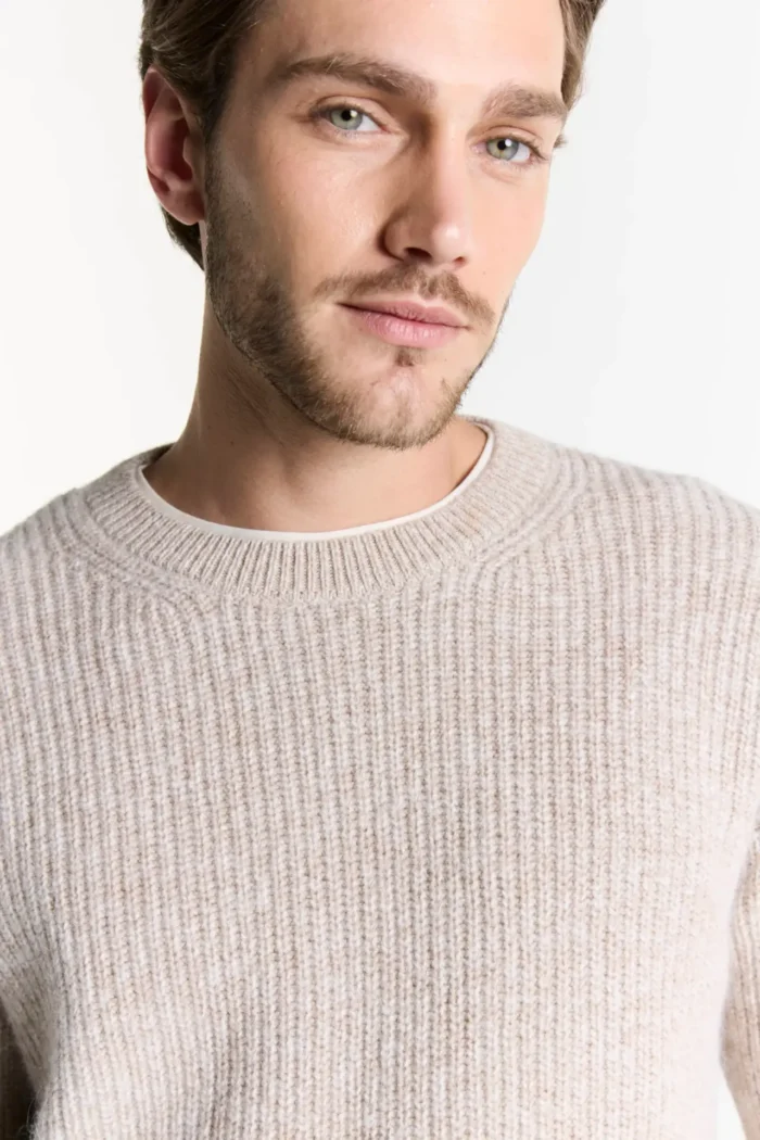 Sweater cuello redondo mouline - Imagen 2