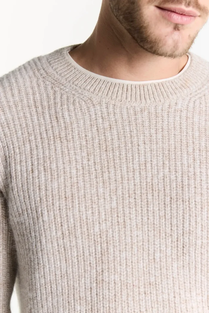 Sweater cuello redondo mouline - Imagen 5