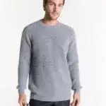 Sweater cuello redondo mouline