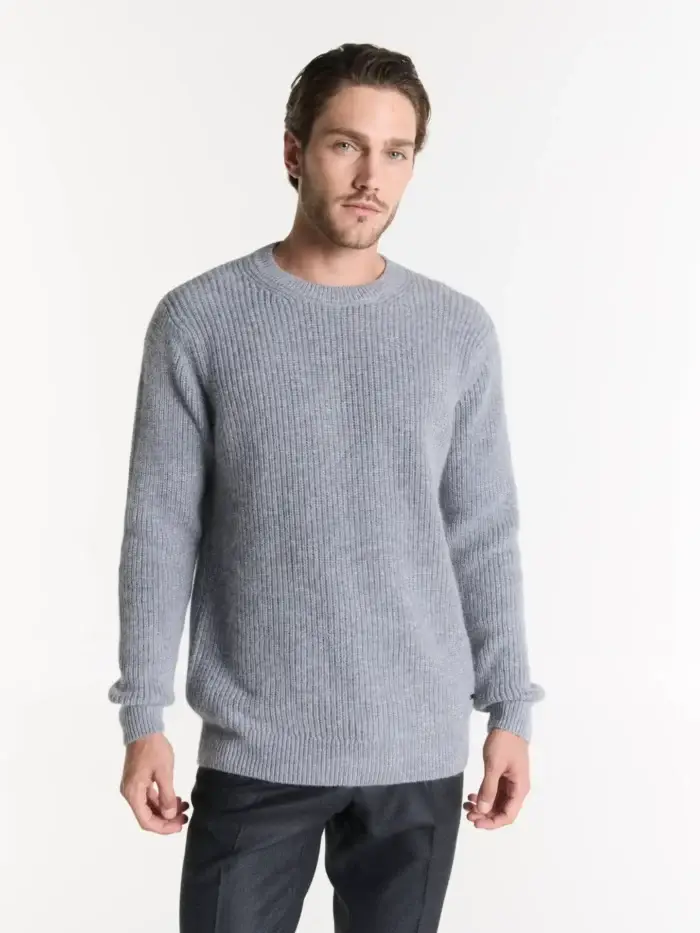 Sweater cuello redondo mouline
