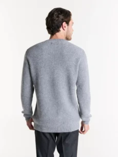 Sweater cuello redondo mouline - Imagen 4