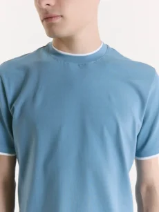 T-SHIRT IN STRETCH PIMA - Imagen 3