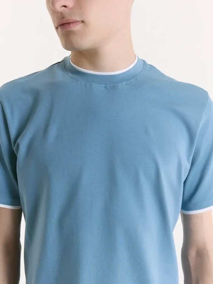 T-SHIRT IN STRETCH PIMA - Imagen 3