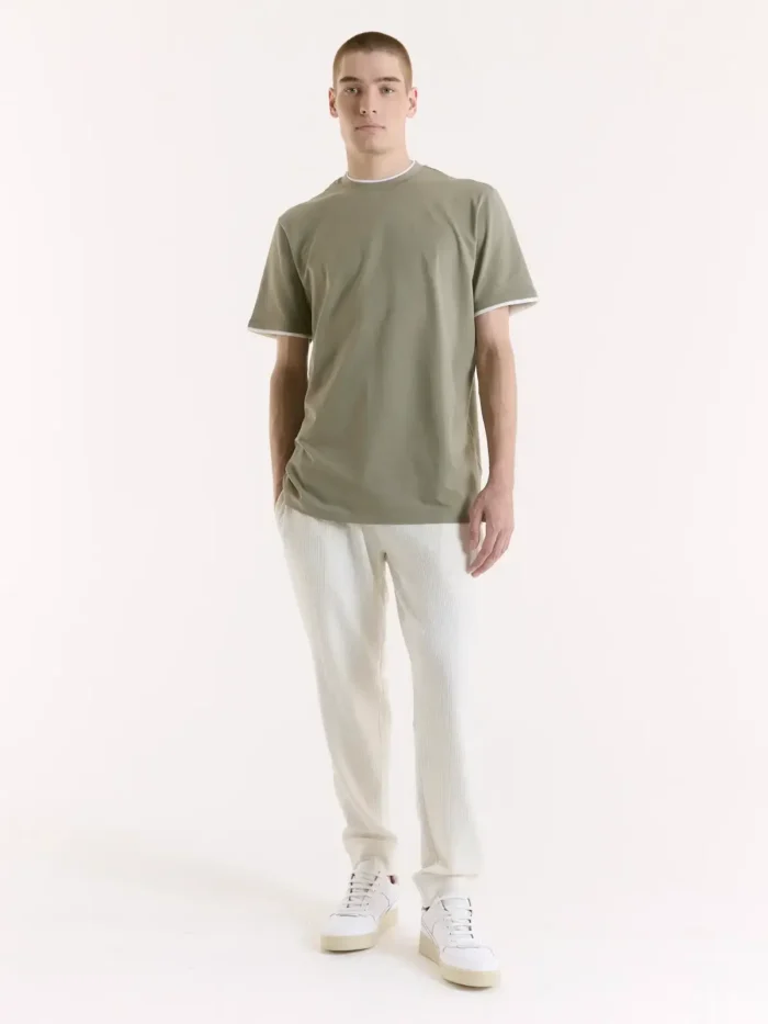 T-SHIRT IN STRETCH PIMA - Imagen 4