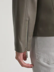 Campera Cuero de Oveja Mao - Imagen 3