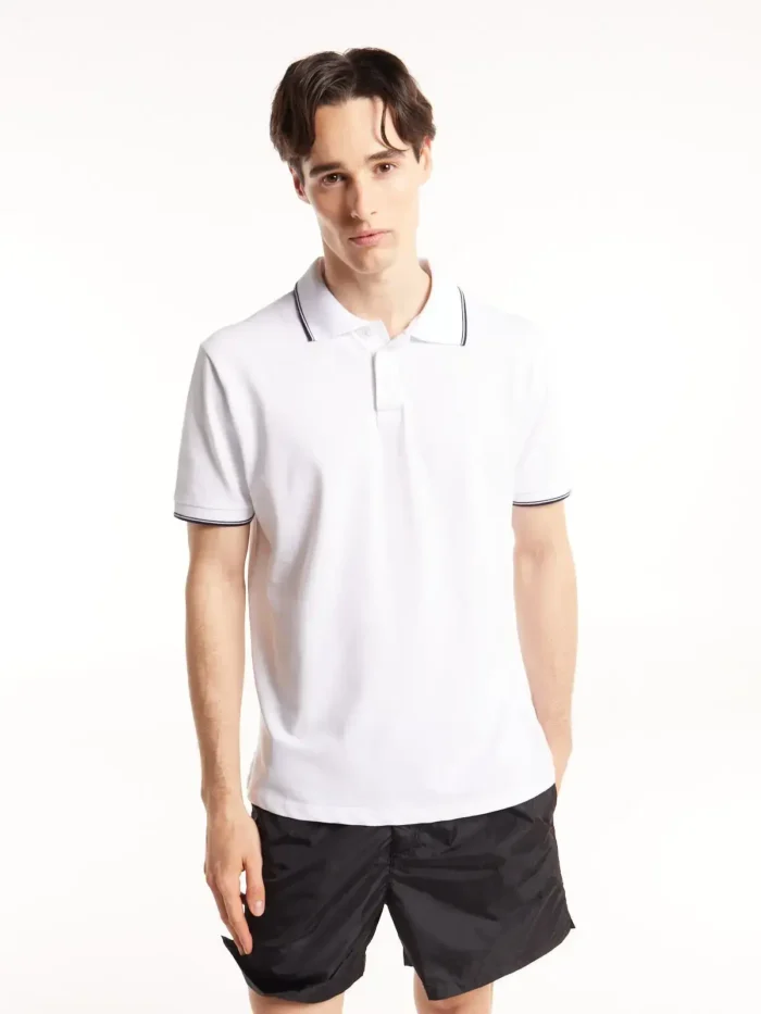 Polo piqué combinada