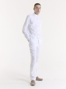 CAMISA PURO LINO CUELLO MAO - Imagen 4