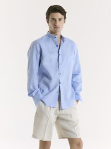 CAMISA PURO LINO CUELLO MAO