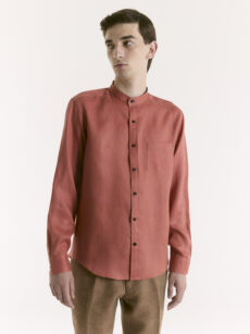 CAMISA DE LINO CUELLO MAO - Imagen 3