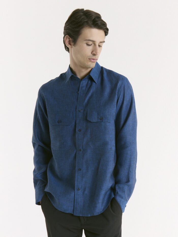 CAMISA PURO LINO DOBLE BOLSILLO