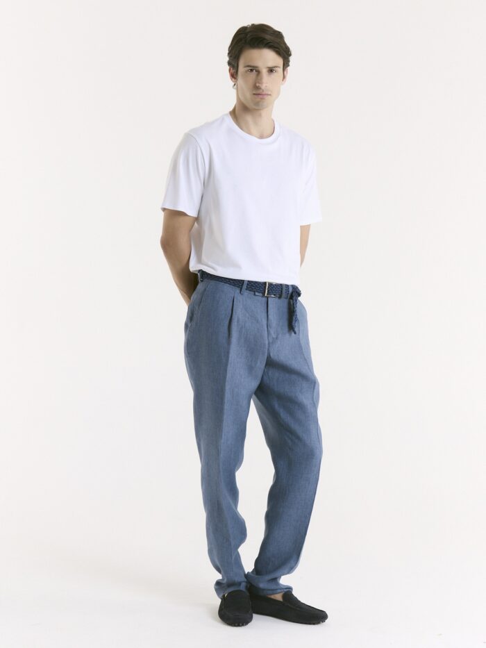 PANTALON LINO ITALY PINZADO - Imagen 5
