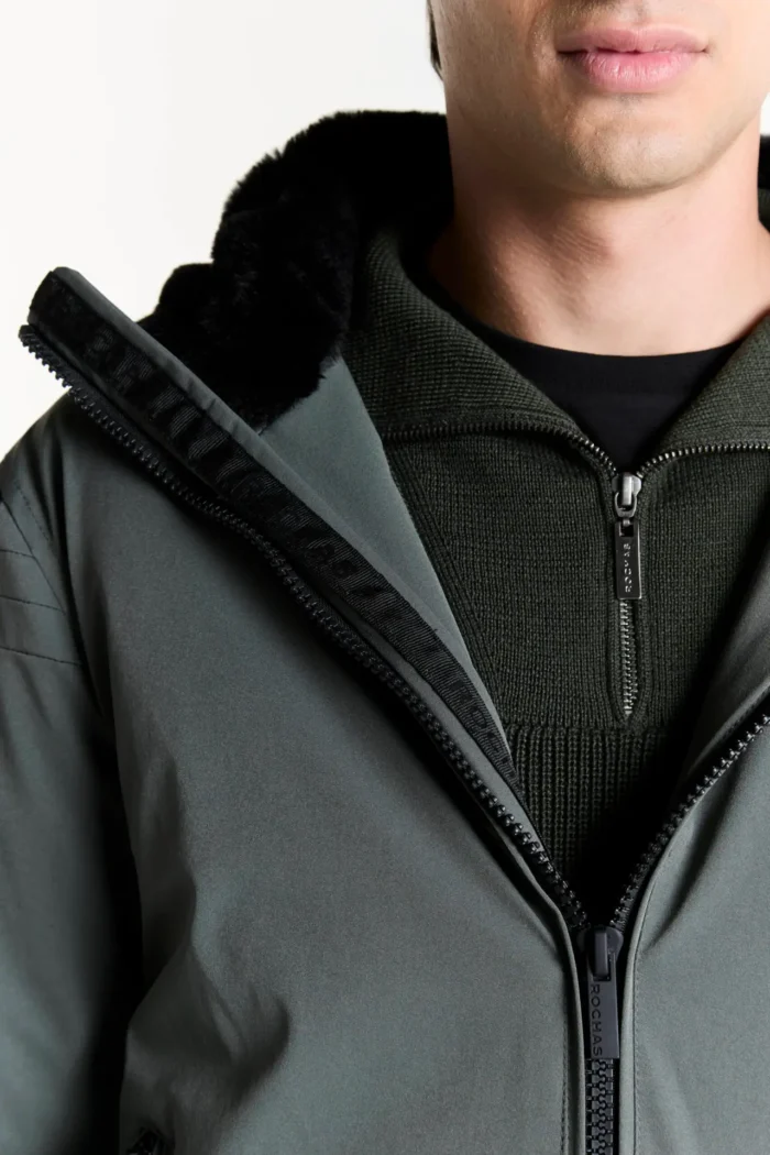 608052#VER# foto 3 PARKA CAPUCHA CON PIEL CORTA - Imagen 3