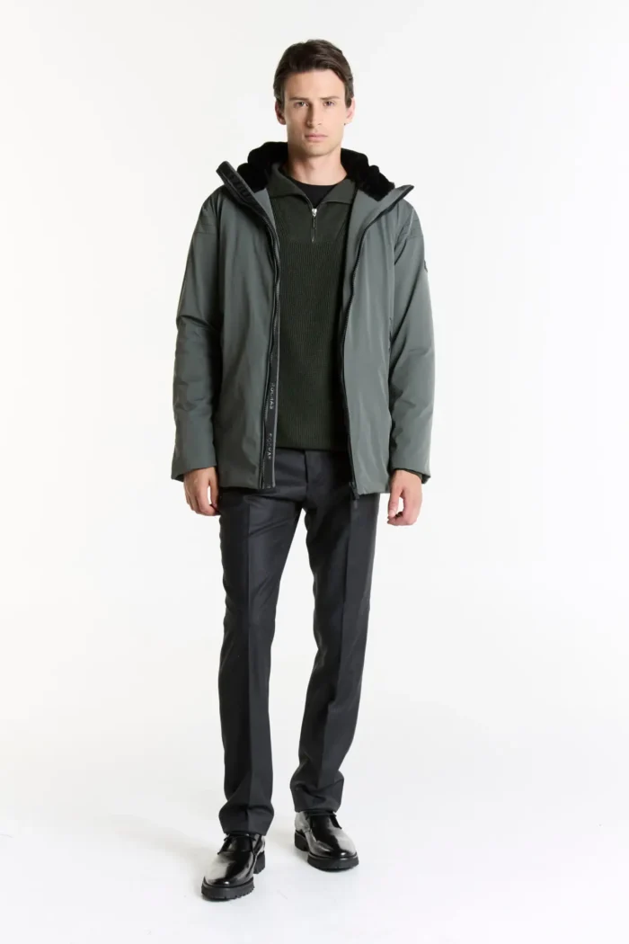 608052#VER# foto 5 PARKA CAPUCHA CON PIEL CORTA - Imagen 5