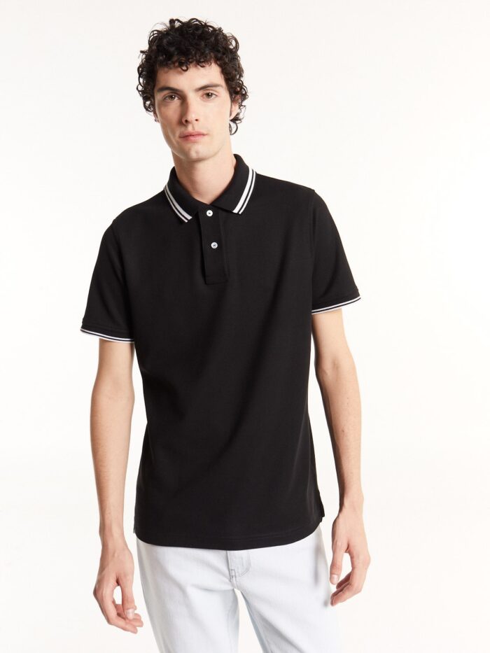 POLO PIQUE TIPPING PIMA COTTON