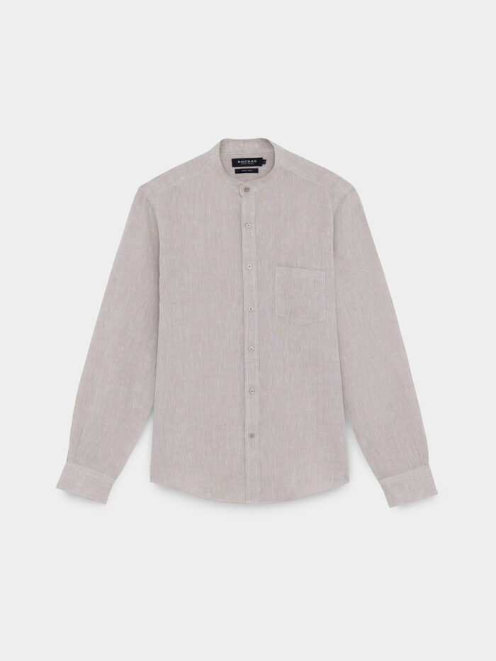 CAMISA PURO LINO CUELLO MAO - Imagen 6