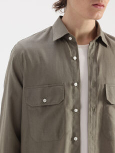 CAMISA DOBLE BOLSILLO LINO/ALG - Imagen 3