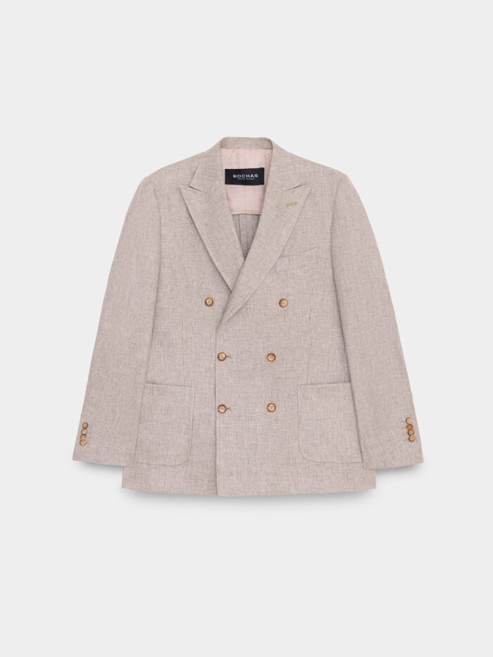 SACO CRUZADO LINO - Imagen 5