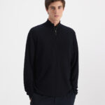 SWEATER MEDIO CIERRE ESCALONADO