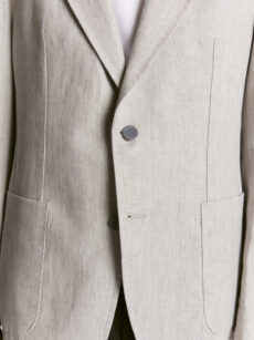 SACO PURO LINO SOLAPA EN PUNTA - Imagen 2