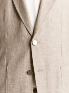 SACO PURO LINO SOLAPA EN PUNTA - Imagen 2