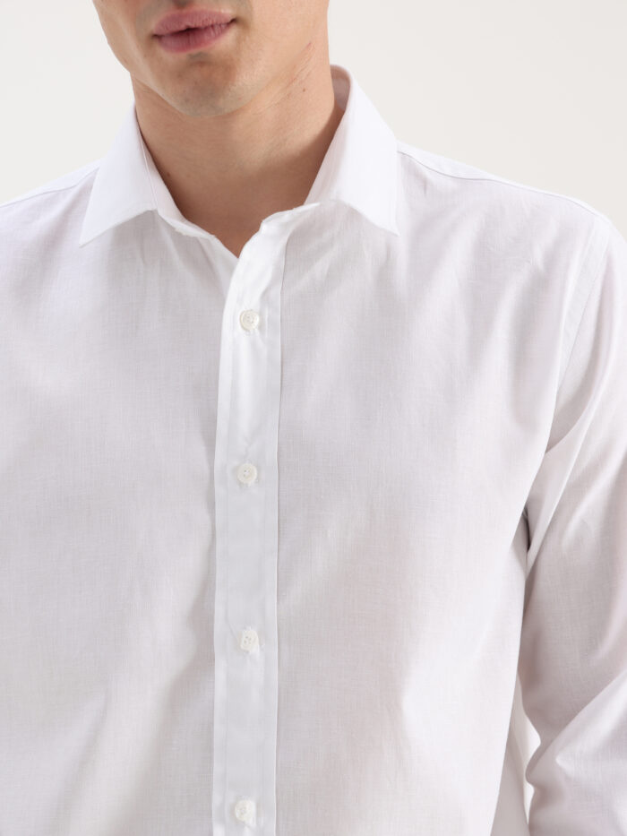 CAMISA DE LINO Y ALGODON - Imagen 4