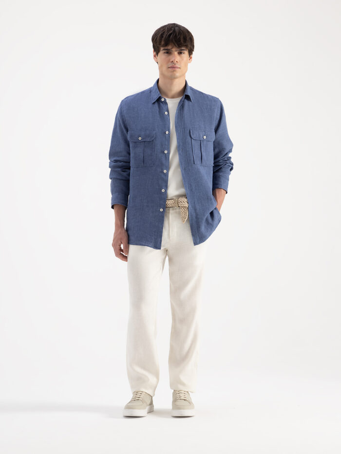 CAMISA LINO DOBLE BOLSILLO - Imagen 6