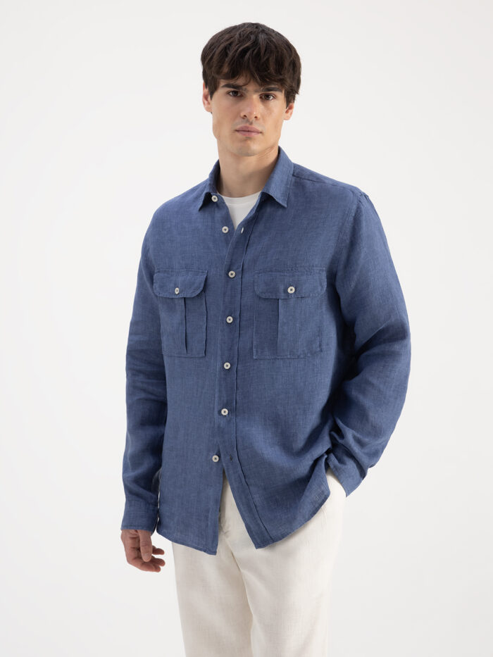 CAMISA LINO DOBLE BOLSILLO - Imagen 5