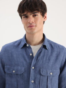 CAMISA LINO DOBLE BOLSILLO - Imagen 3