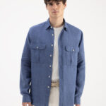 CAMISA LINO DOBLE BOLSILLO
