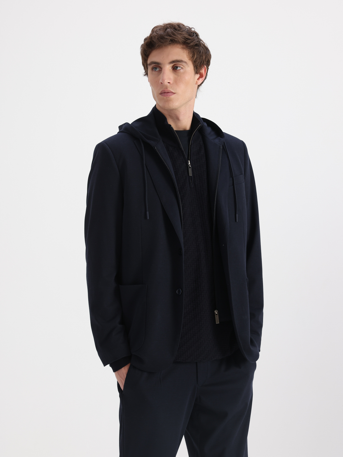 21505#AZUU-06 SACO CON PECHERA DESMONTABLE - Imagen 1