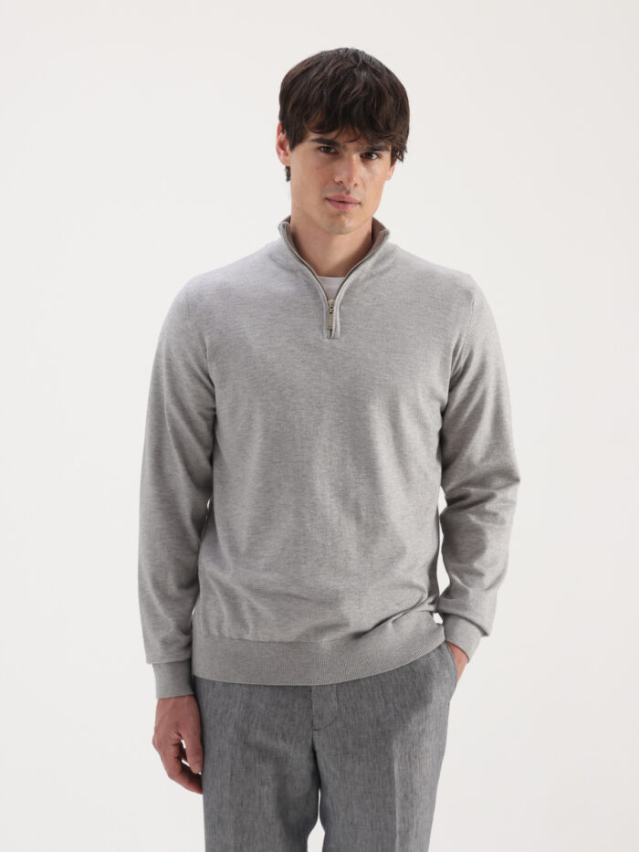 SWEATER MEDIO CIERRE CLASICO