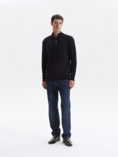 SWEATER RANGLAN PUNTO COMBINADO - Imagen 2