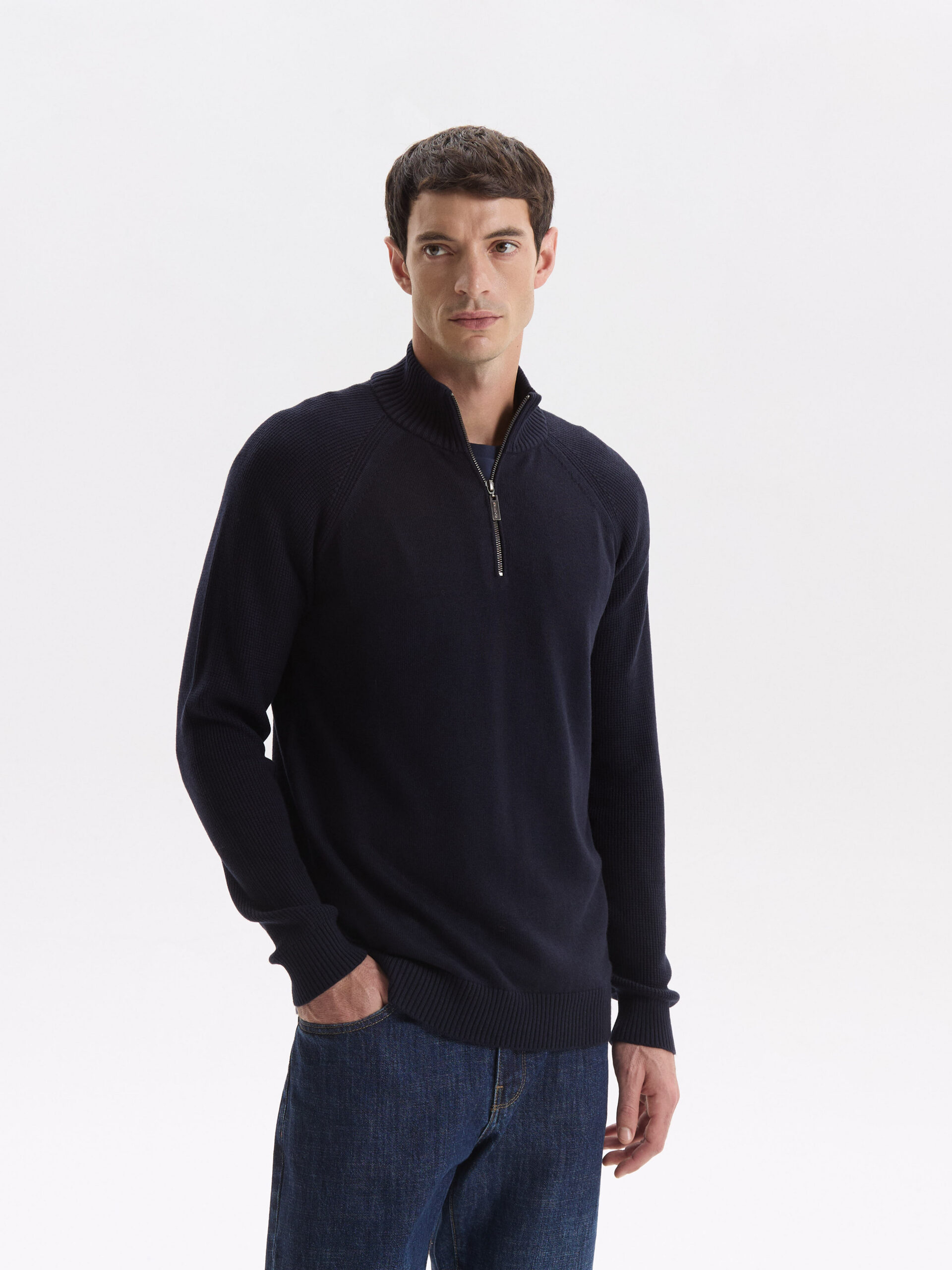 ROCHAS 24FEB5494 SWEATER RANGLAN PUNTO COMBINADO - Imagen 1