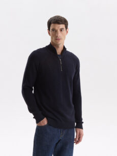 SWEATER RANGLAN PUNTO COMBINADO - Imagen 4