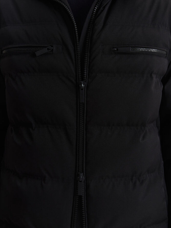 CAMPERA CAPUCHA CON PIEL - Imagen 5