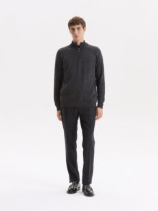 SWEATER RANGLAN PUNTO COMBINADO