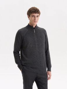 SWEATER RANGLAN PUNTO COMBINADO - Imagen 4
