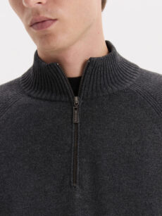 SWEATER RANGLAN PUNTO COMBINADO - Imagen 2